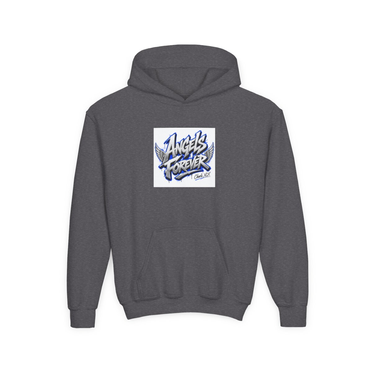 Charli XCX "Angels Forever" Kids Hoodie - alternate angle 4, merchandise